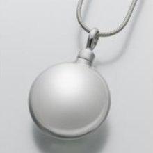 Large Round Sterling Silver Pendant