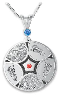 Family Ties Charm with Center Stone